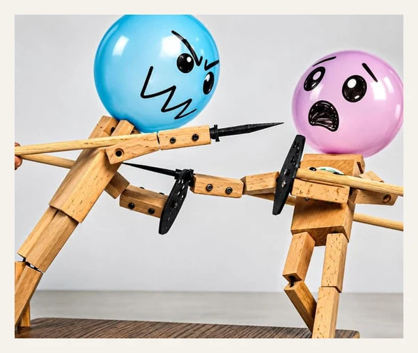Fencing Balloon Puppets