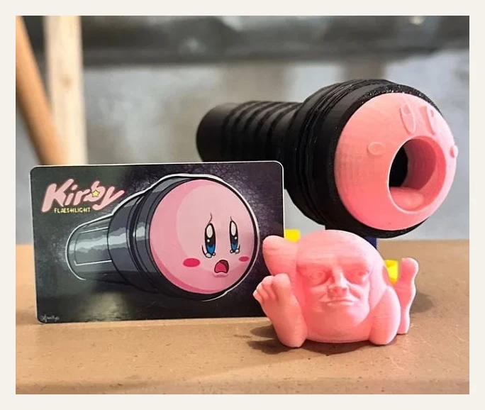 Cursed Kirby Flashlight/Fleshlight Gag