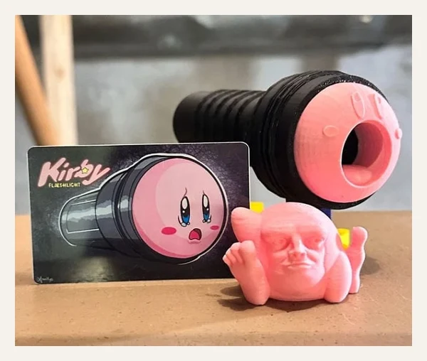 Cursed Kirby Flashlight/Fleshlight Gag