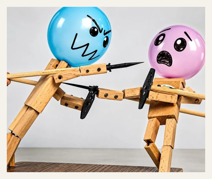 Fencing Balloon Puppets