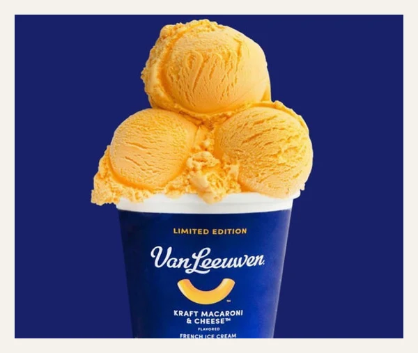 Kraft Mac & Cheese Ice Cream by Van Leeuwen