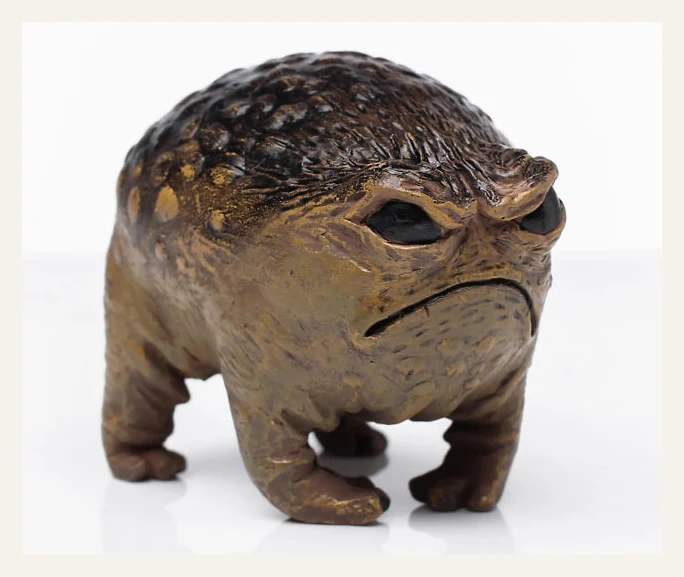 Grumpy Toad Resin Statue