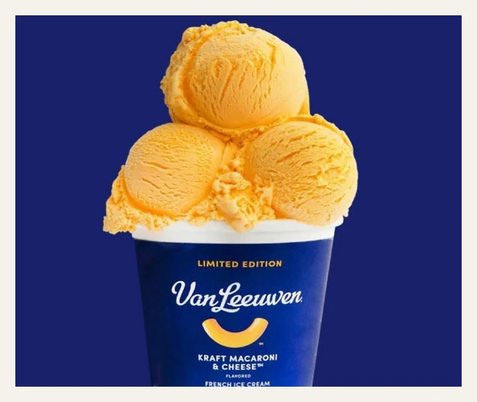 Kraft Mac & Cheese Ice Cream by Van Leeuwen