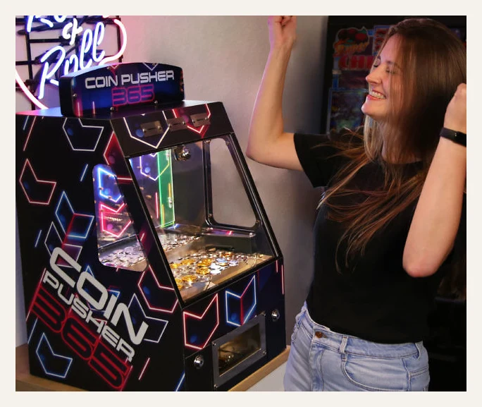 Coin Pusher 365 Tabletop Arcade Game